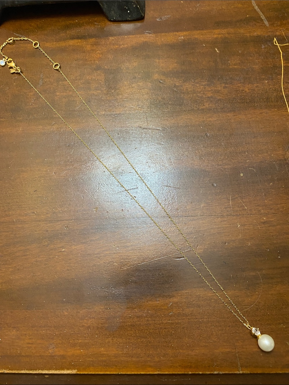 Kate Spade Gold Pearl Pendant Necklace